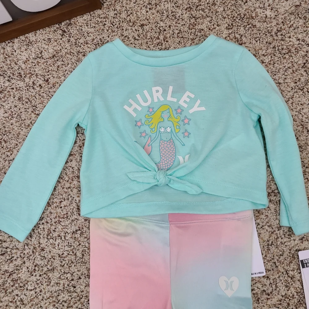 Infant Girls 12 month Hurley Matching set - Picture 4 of 5